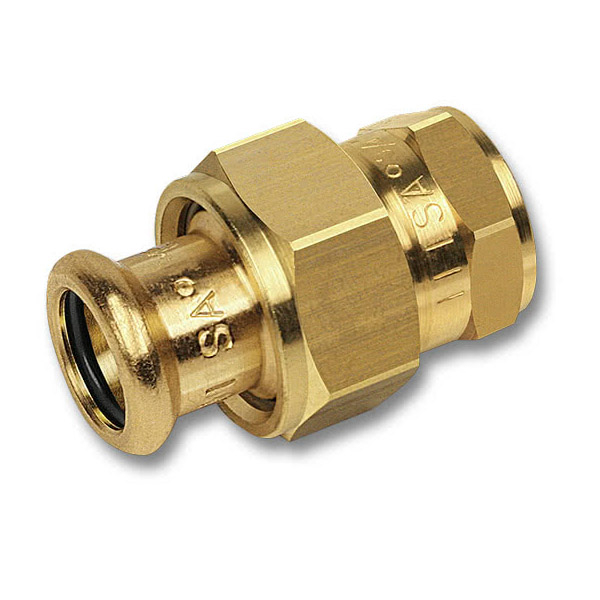 Сгон пресс с плоским уплотнением ВПр-ВР 22-3/4" SA 8330G бронза Sanha