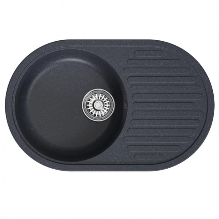 Мойка кухонная композитная MixLine ML-GM16 антрацит