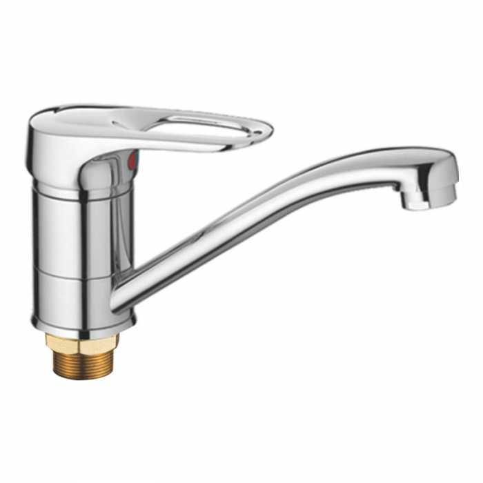 Смеситель для кухни Haiba HB4504-2 однорукояточный, хром