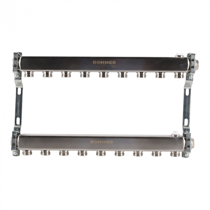 Коллекторная группа Rommer RMS-4401-000009 1"-3/4"EK×09 для радиаторной разводки