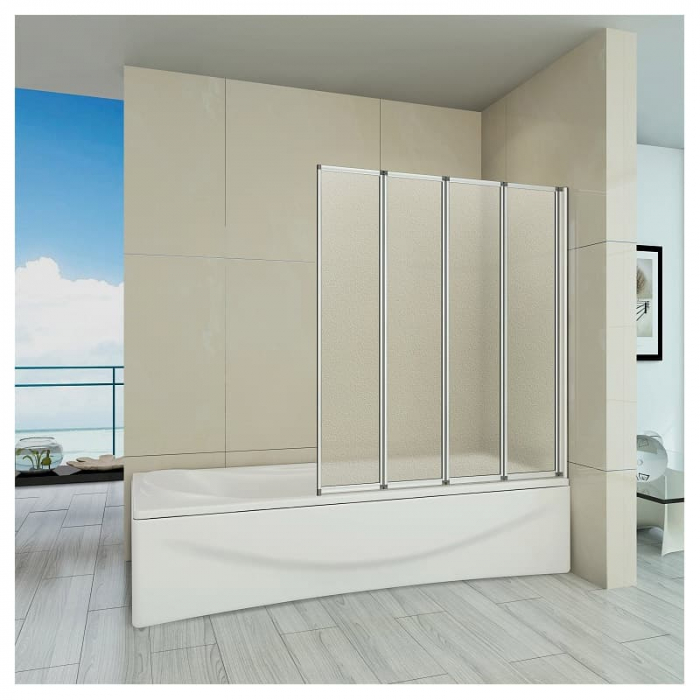 Шторка для ванны Good Door SCREEN GR4-100-G-WE 1000×1400, стекло 4 мм