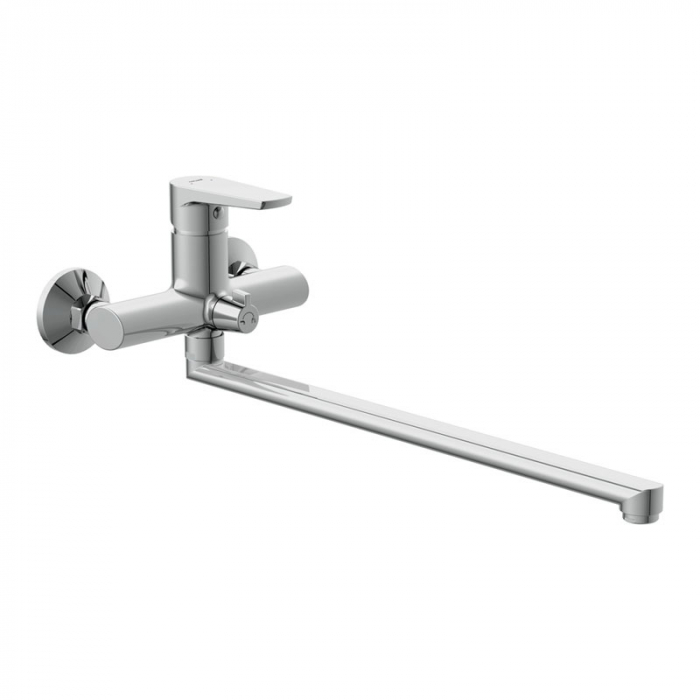 Смеситель для ванны Cersanit MODUO однорукояточный, длинный излив, хром