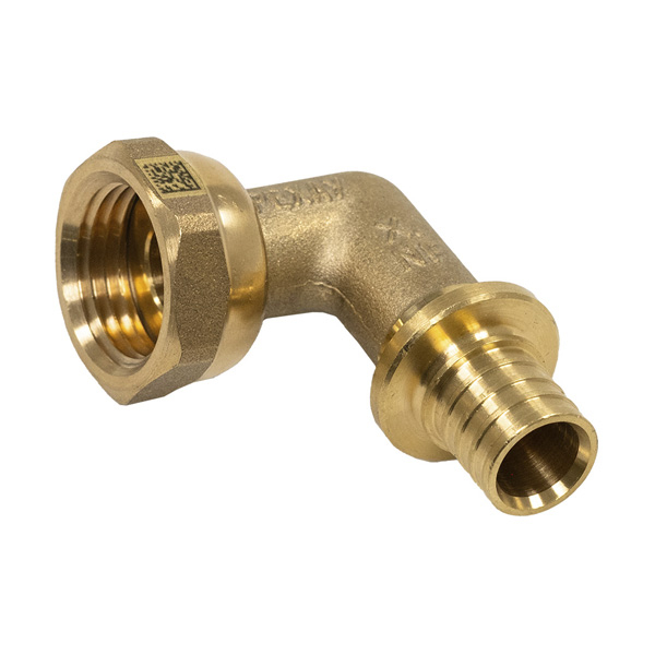 Угольник-переходник с накидной гайкой 16-G 1/2 MX Рехау