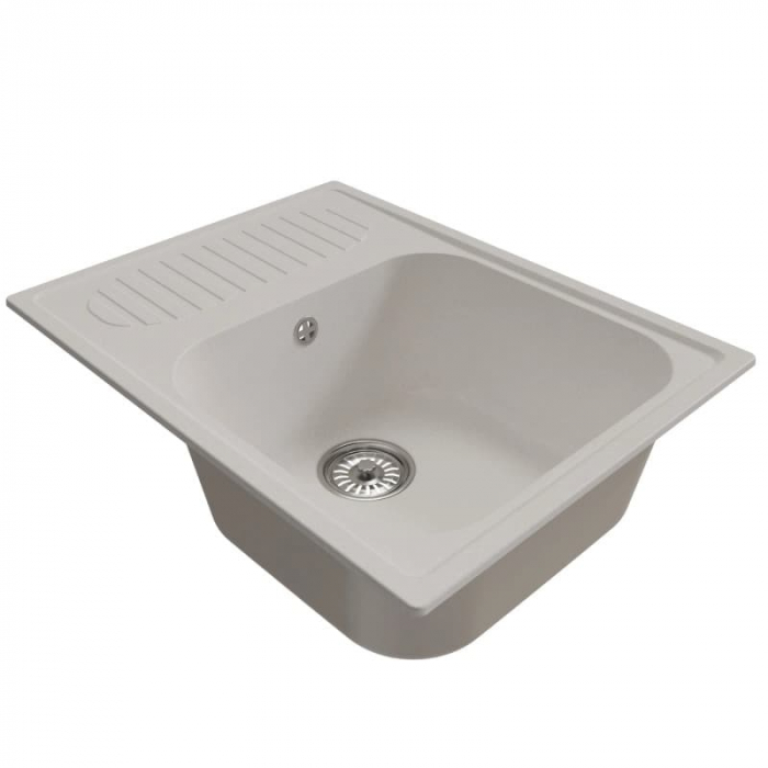 Мойка из искусственного камня MixLine КОМФОРТ МЛ-ГМ18 640x490/190 ультра-белая