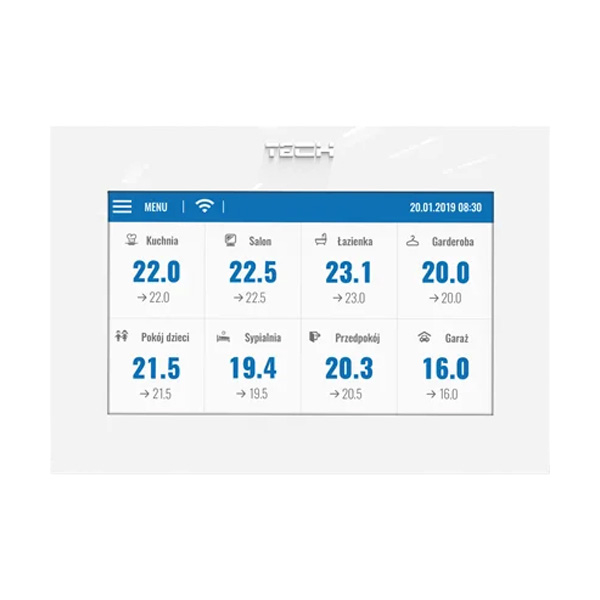 Контроллер для радиаторного отопления TECH ST-8S WiFi белый