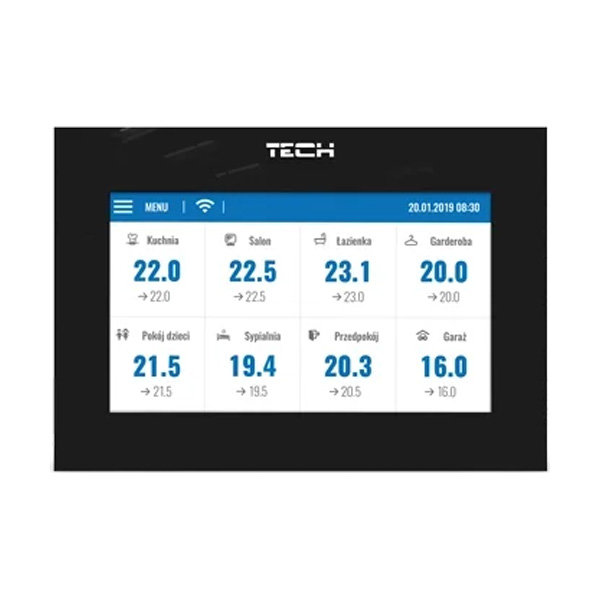 Контроллер для радиаторного отопления TECH ST-8S WiFi черный