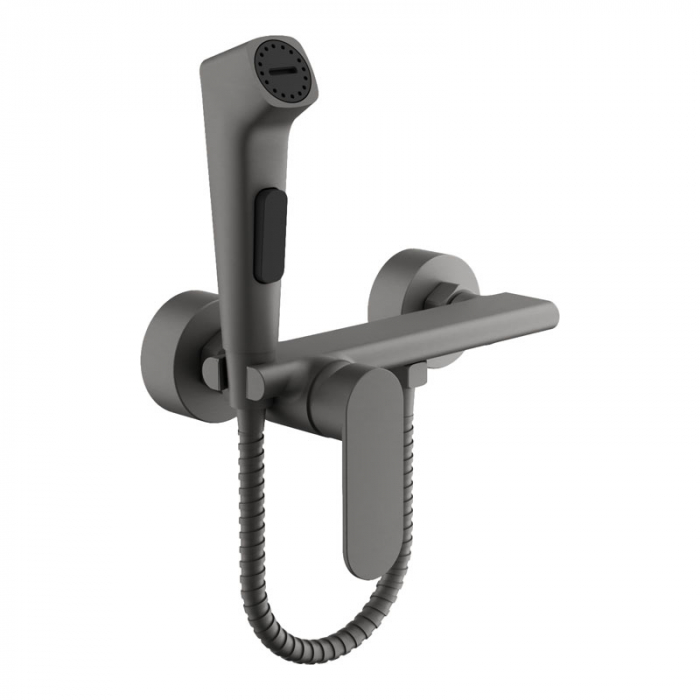 Смеситель для гигиенического душа BELZ B55645-3 однорукояточный, оружейная сталь