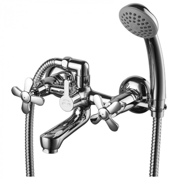 Смеситель для ванны LeMark PARTNER LM6542C двухрукояточный, хром