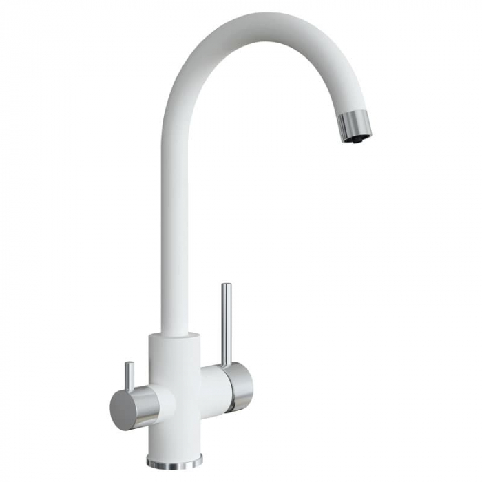 Смеситель для кухни Flortek КЛИО FL однорукояточный, с подключением к фильтру, жасмин
