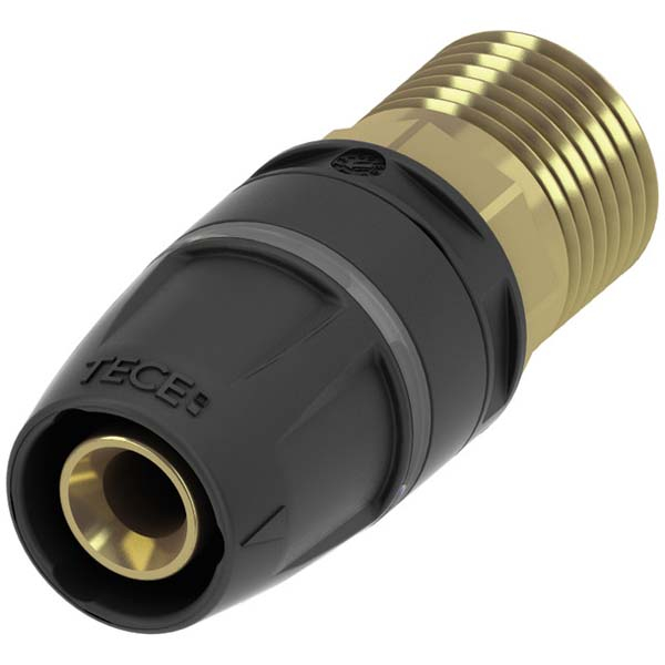 Соединение прямое с наружной резьбой TECElogo-Push 25 x 3/4", латунь
