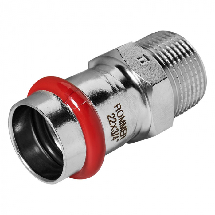 Муфта раструбная с НР 22x3/4" Rommer