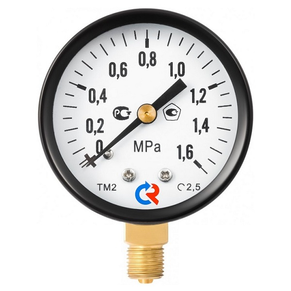 Манометр технический Росма ТМ-210 Р.00 (0– 0,25 МПа) G1/4. 2,5