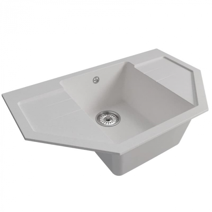 Мойка кухонная композитная MixLine ML-GM24 ультра-белая