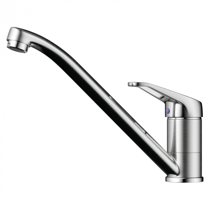 Смеситель для кухни Omoikiri KADO-BN однорукояточный, нержавеющая сталь