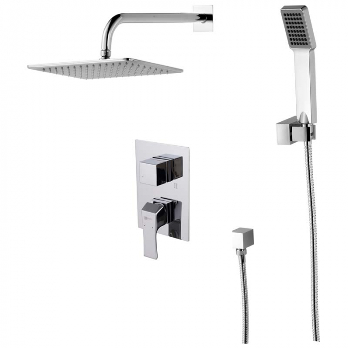 Смеситель для душа LeMark UNIT LM4529C однорукояточный, встраиваемый в стену, хром