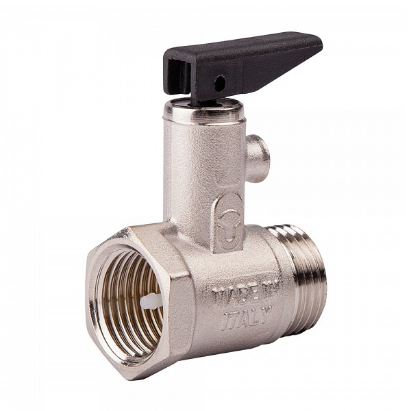 Клапан предохранительный для водонагревателя с ручкой спуска Icma GS09 1/2" (8 бар)
