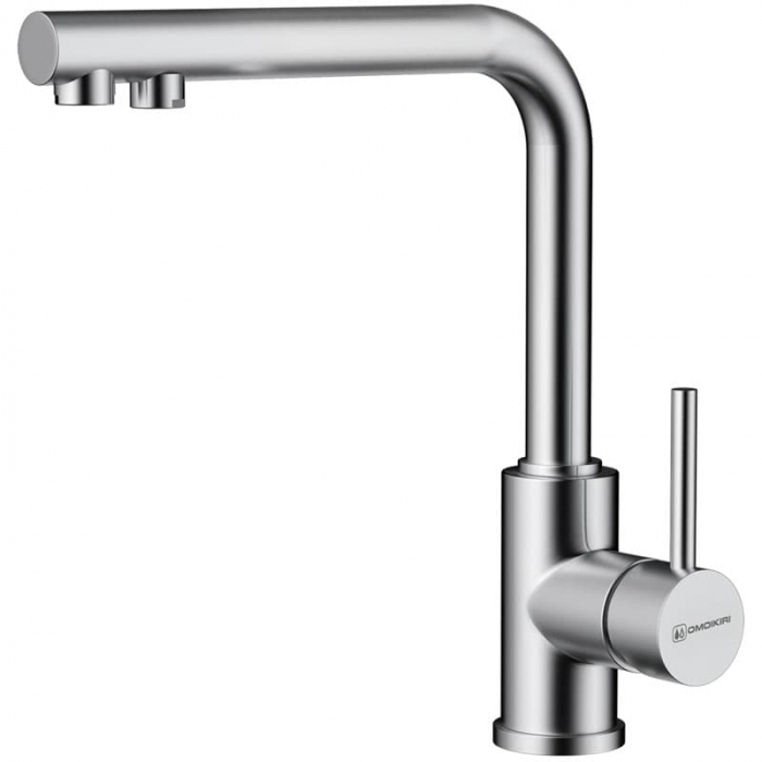 Смеситель для кухни Omoikiri NAKAGAWA 2 PLUS-BN однорукояточный, платина