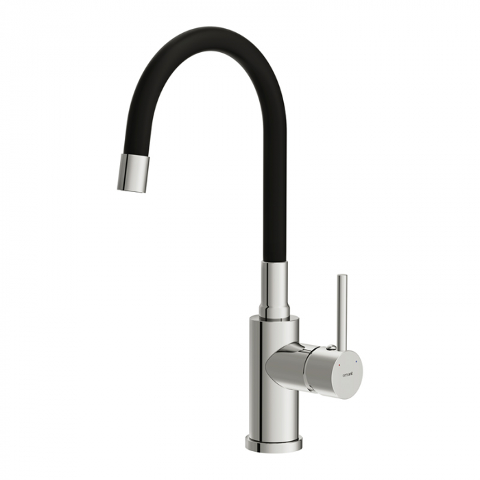 Смеситель для кухни Cersanit MELAR однорычажный с гибким изливом хром