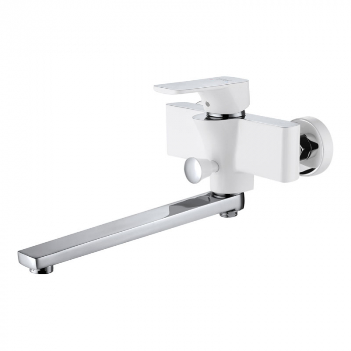 Смеситель для ванны D&amp;K Berlin.Steinbeis однорукояточный белый/хром DA1433316