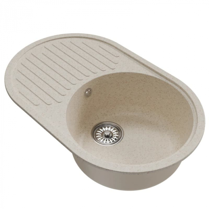 Мойка кухонная композитная MixLine ML-GM16 бежевая