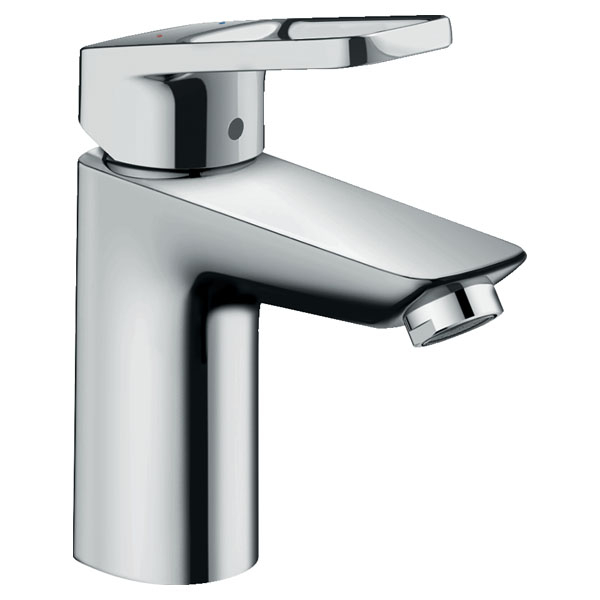 Смеситель для раковины Hansgrohe Logis Loop однорукояточный, 100, со сливным гарнитуром, хром (71151000)