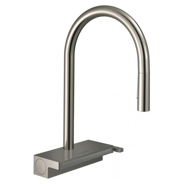 Смеситель для кухни Hansgrohe Aquno Select M81 однорукояточный, сталь (73837800)