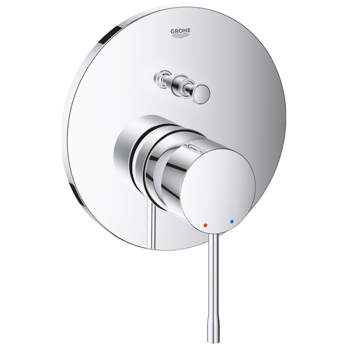 Смеситель для ванны Grohe ESSENCE однорукояточный, встраиваемый в стену (24058001)