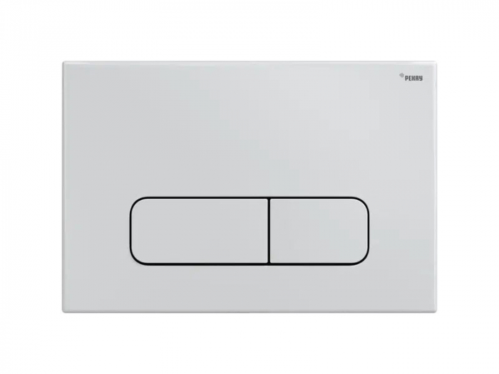 Панель смыва РЕХАУ NOVA ELLIPSE 001 с овальными клавишами, пластик, белый, глянцевый