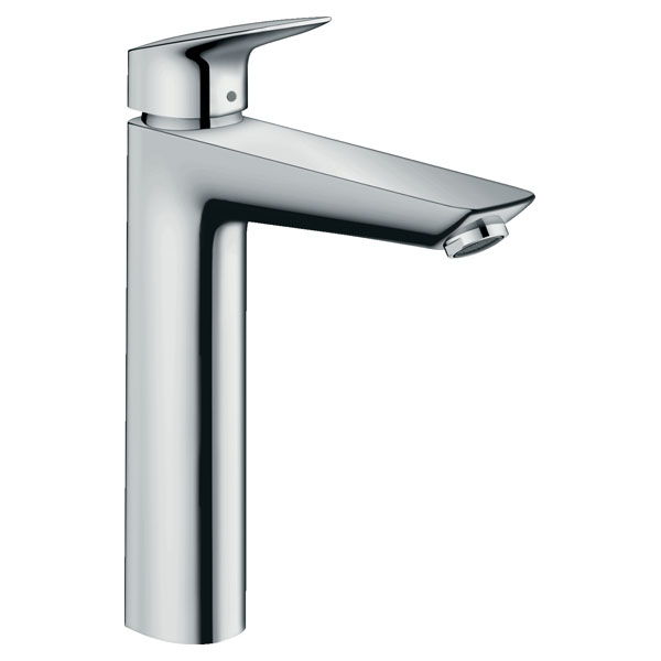 Смеситель для раковины Hansgrohe Logis однорукояточный, 190, без сливного гарнитура, хром (71091000)