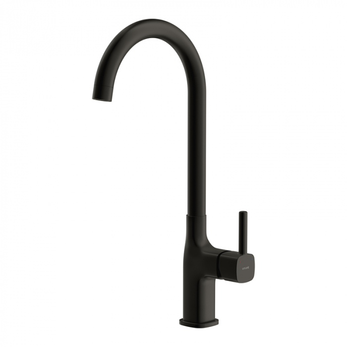 Смеситель для кухни Cersanit ELIO однорычажный черный