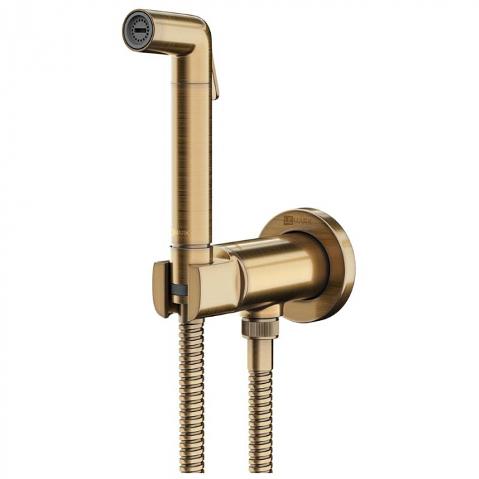 Смеситель для гигиенического душа LeMark SOLO LM7171B порционно-нажимной, встраиваемый в стену, бронза