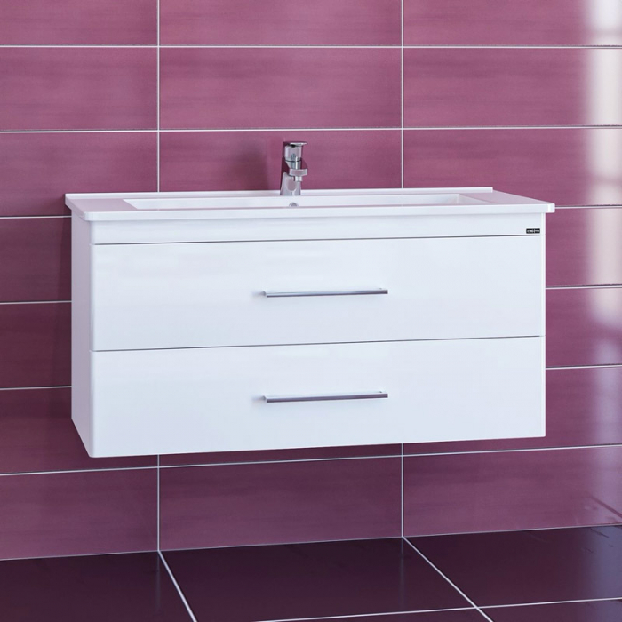 Тумба для раковины Санта Вегас-105 2 ящика подвесная (ум. Оскар-105) 226034