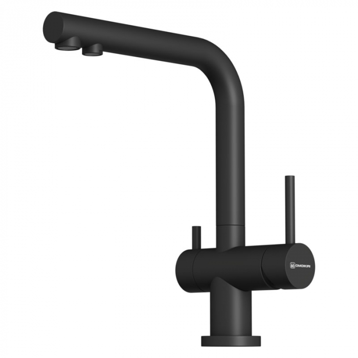 Смеситель для кухни Omoikiri NAGANO-P-BL латунь/черный