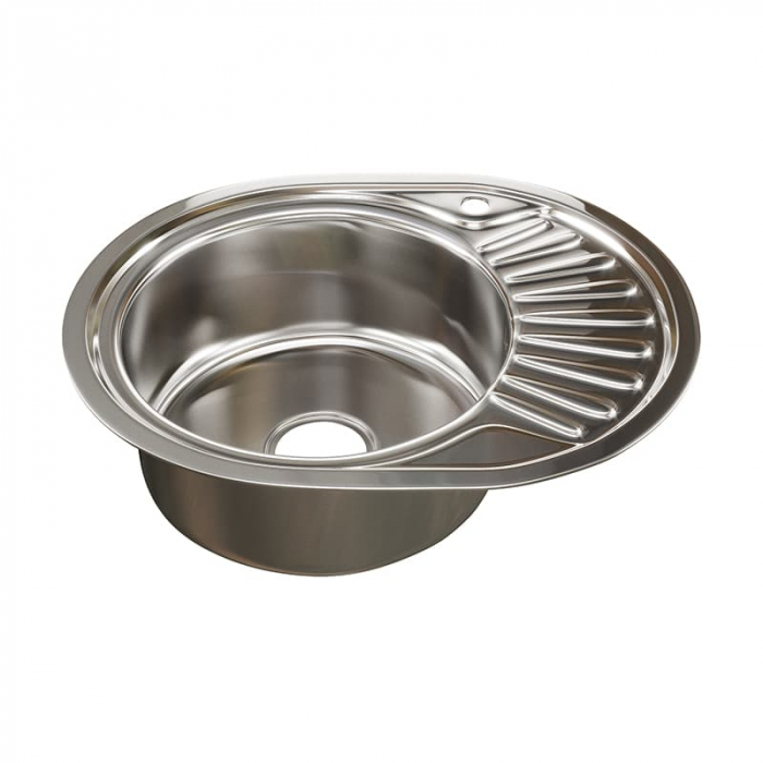 Мойка кухонная MixLine 450×570/180-0,8 L врезная, нержавеющая сталь