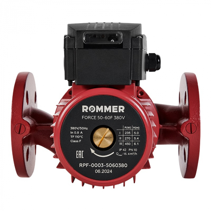 Насос циркуляционный Rommer FORCE 50-180F 220V трехскоростной