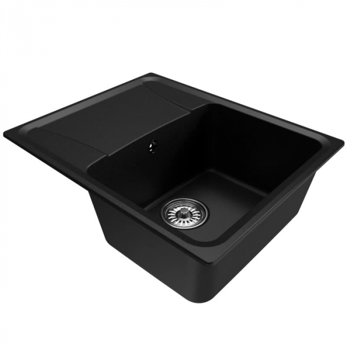 Мойка кухонная композитная MixLine ML-GM26 ультра-черная