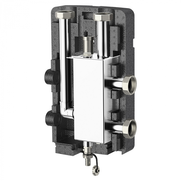 Гидравлический разделитель Varmega V-Flow DN25, нержавеющая сталь, с термоизоляцией