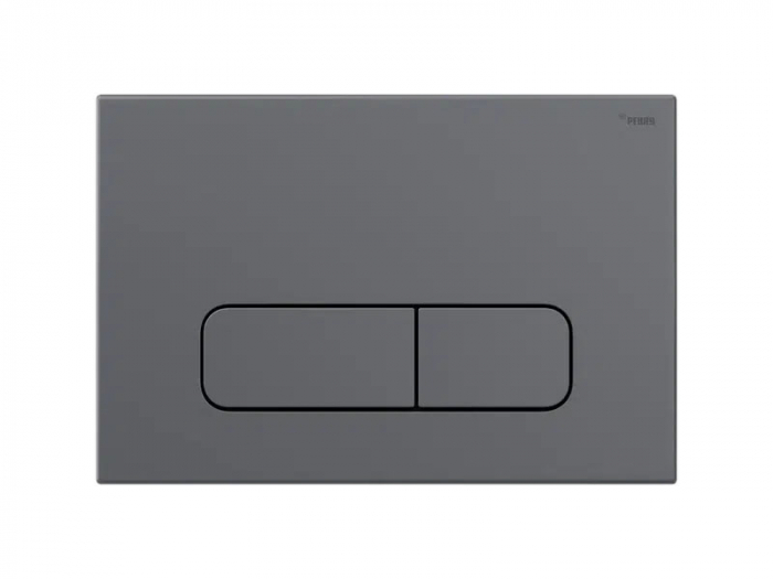 Панель смыва РЕХАУ NOVA ELLIPSE 001 с овальными клавишами, пластик, графитовый, матовый