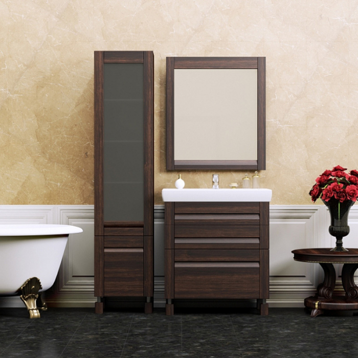 Комплект мебели для ванной комнаты Opadiris ЛАВАРРО 70, венге, напольное