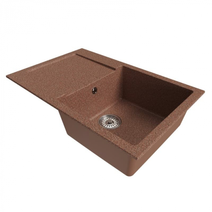 Мойка из искусственного камня MixLine КОМФОРТ МЛ-ГМ31 770x500/190 терракотовая