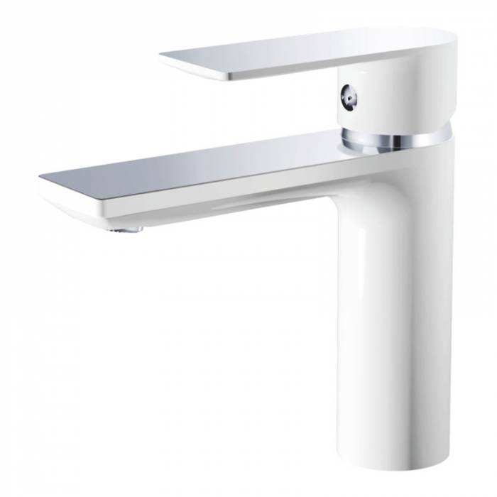 Смеситель для раковины Haiba HB10505-8 однорукояточный, белый/хром