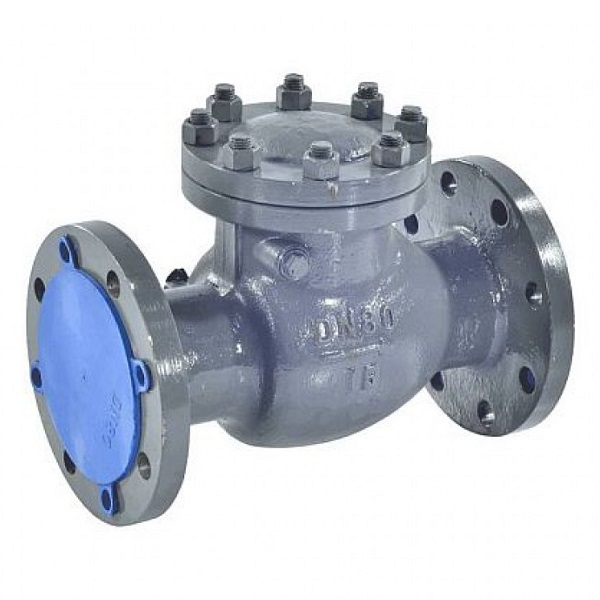 Клапан обратный поворотный стальной фланцевый 19с76нж DN150 PN16 WGCN