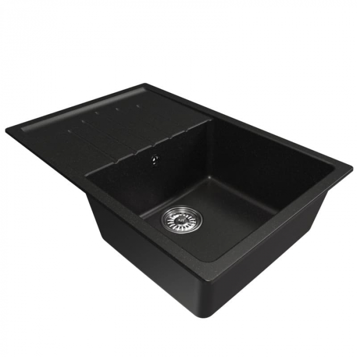 Мойка кухонная композитная MixLine ML-GM19 ультра-черная