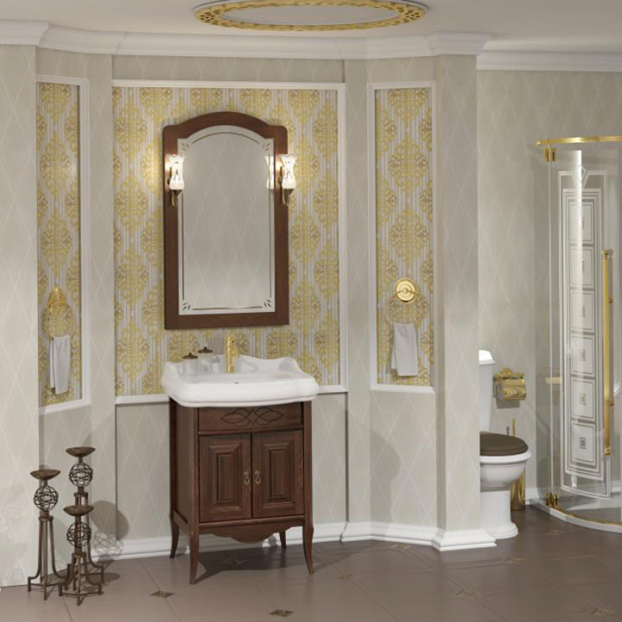 Комплект мебели для ванной комнаты Opadiris ЛОРЕНЦО 60, светлый орех