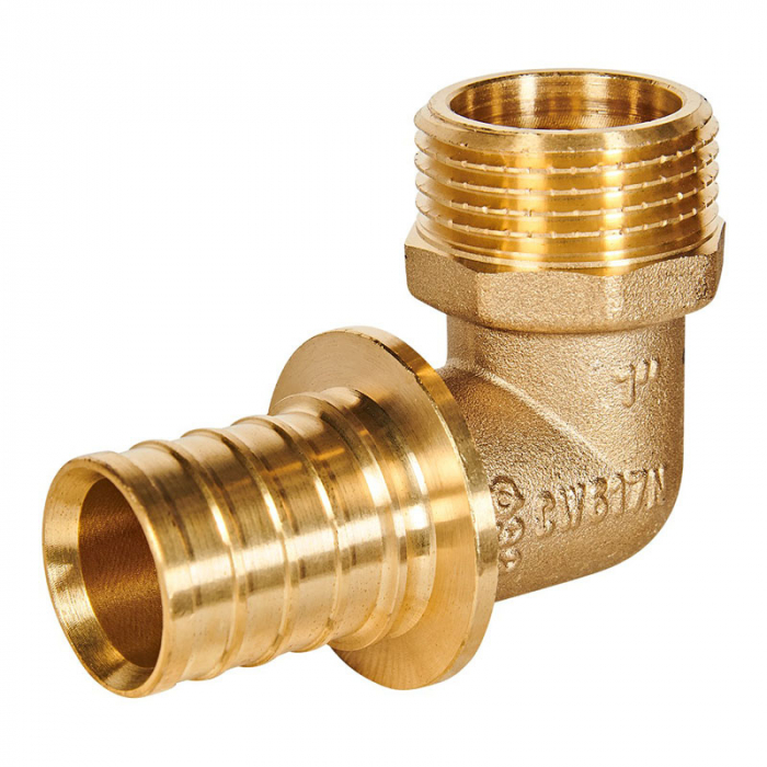 Угольник аксиальный с наружной резьбой 32-1&quot; Rommer