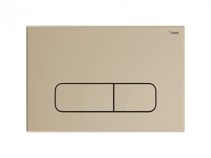 Панель смыва РЕХАУ NOVA ELLIPSE 001 с овальными клавишами, пластик, золотой, матовый