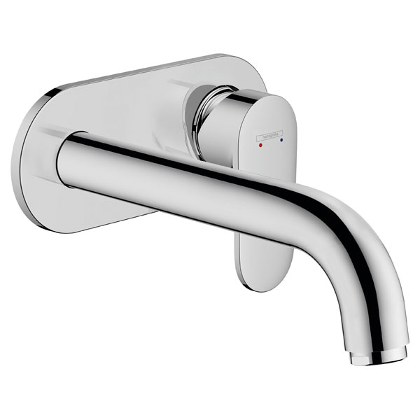 Смеситель для раковины Hansgrohe Vernis Blend однорукояточный, скрытый настенный монтаж, с изливом 207, хром (71576000)