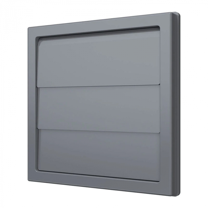 Выход стенной КФ фланец D150/160 жалюзи 190х190 ASA Gray ERA STREETLINE
