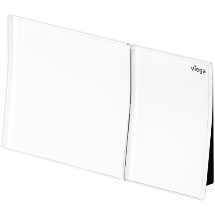 Панель смыва Viega Prevista Visign for More 200, белое стекло, черный 773090