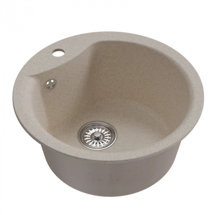 Мойка кухонная композитная MixLine ML-GM12 бежевая